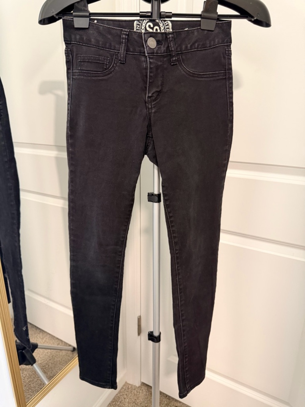 So Heritage Black Women's Mid-Rise Skinny Jeans
